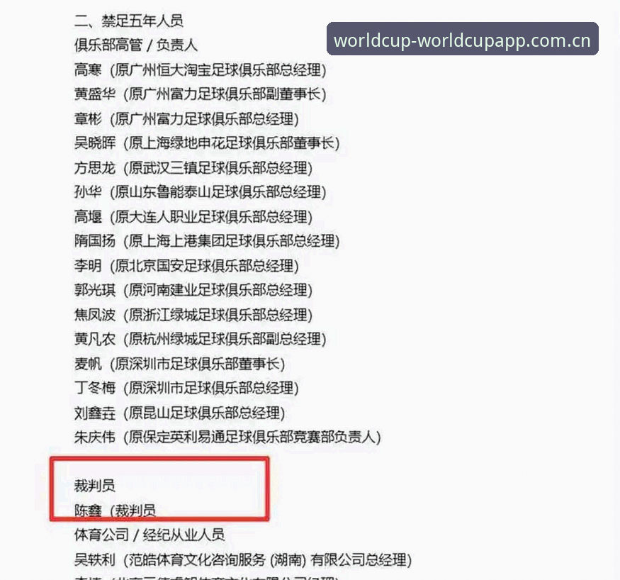 世界杯投注网站 足协禁足名单深度对比:终身禁赛vs五年禁赛,谁在操控中国足球的底线?